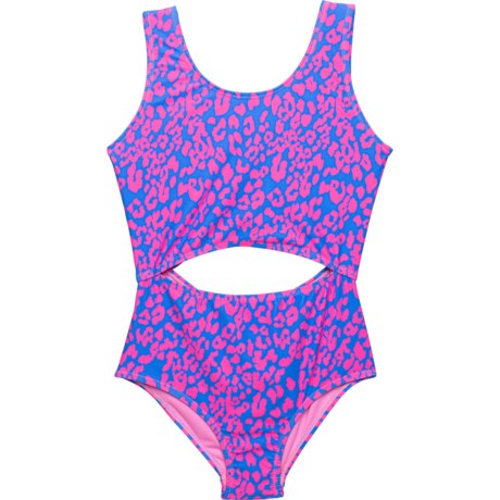 Limited Too Big Girls Cheetah One-Piece Swimsuit - UPF 50+