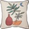 Little Birdie Adobe Vases Throw Pillow - 18x18”