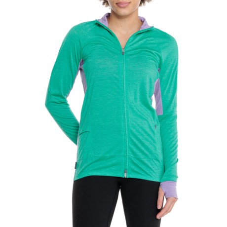 Icebreaker ZoneKnit Base Layer Top - Merino Wool, Full Zip, Long Sleeve