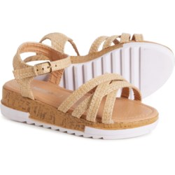 KENSIE GIRL Girls Strappy Cork Sandals