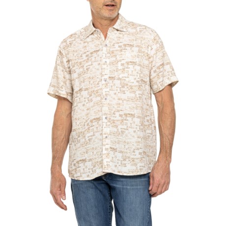 North River TENCEL® Blend Overall Print Shirt - Short Sleeve