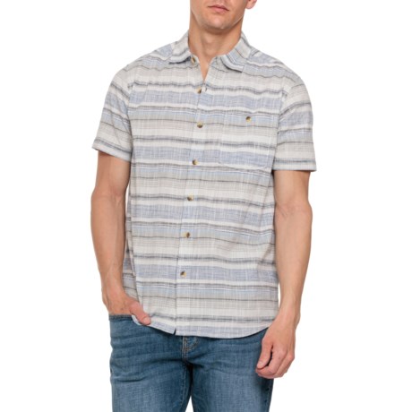 North River Horizontal Crosshatch Shirt - Short Sleeve