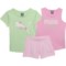 Puma Little Girls Jersey T-Shirt, Tank Top and Tricot Shorts Set - Short Sleeve