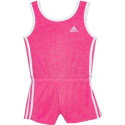 adidas Little Girls Terry Cloth Romper - Sleeveless