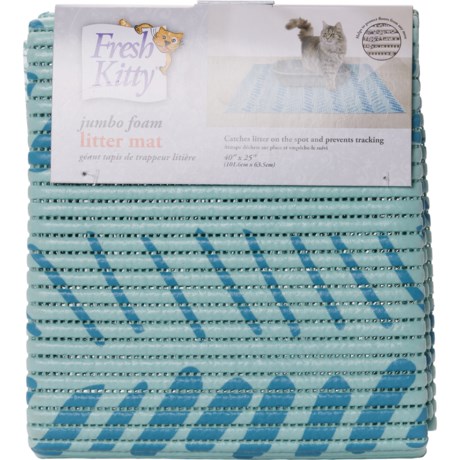 Fresh Kitty Jumbo Foam Litter Mat - 40x25”