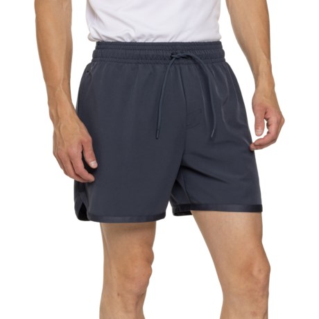 Gaiam Lunge Storm Stretch-Woven Shorts - 5”, Built-In Brief