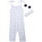 LILA AND JACK Infant Girls Bow Shoulder Romper, Headband and Sunglasses Set - 3-Piece, Sleeveless