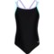 Speedo Big Girls CrissCross One-Piece Swimsuit - UPF 50+