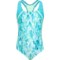 Speedo Big Girls Printed Sport Splice One-Piece Swimsuit - UPF 50+