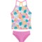 Speedo Big Girls Printed High Neck Tankini Set - UPF 50+