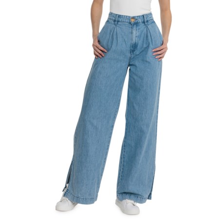 Blank NYC High-Rise Pleated Wide-Leg Jeans