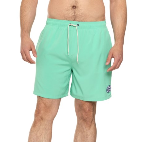 Life is Good® Solid Woven Boardshorts - UPF 50+, Built-In Brief