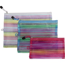 GFORCE Mesh Travel Pouch Set - 3-Pack, Rainbow