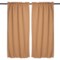 Thermalogic Prescott Room Darkening Insulated Curtains - 80x63”, Pole Top, 2 Panels, Camel