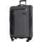 Brookstone 29” Wallis Spinner Suitcase - Softside, Expandable, Grey Crosshatch