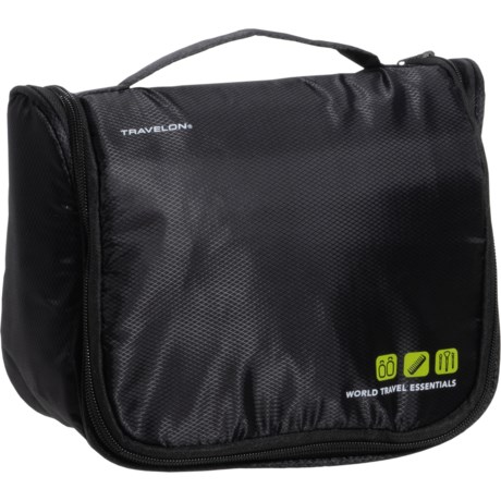 Travelon World Travel Essential Hanging Toiletry Kit - Black