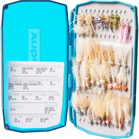 UMPQUA UPG Lightweight Standard High Fly Box with Bonefish Selection Flies - 36-Piece