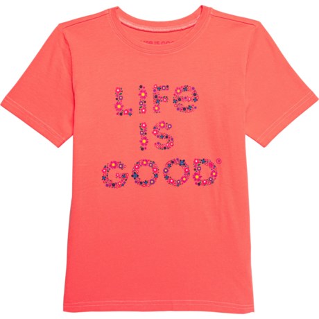 Life is Good® Big Girls Floral Stack Crusher T-Shirt - Short Sleeve