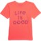 Life is Good® Big Girls Floral Stack Crusher T-Shirt - Short Sleeve