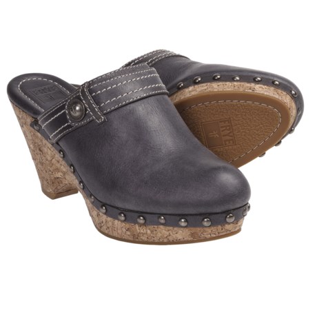 Frye Audra Button Clogs - Leather (For Women)