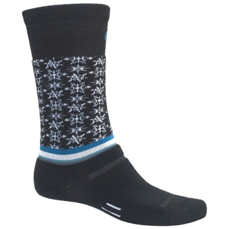 Point6 Ski Free Fall Socks - Wool Blend, Midweight, Over-the-Calf (For Men and Women)