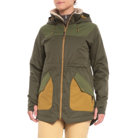 Burton Forest Night-Rifle Green Prowess Snowboard Jacket - Waterproof, Insulated (For Women)