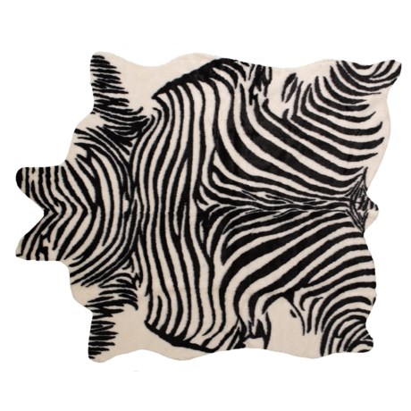 Aspen Faux Zebra Hide Throw Blanket - 60x78”