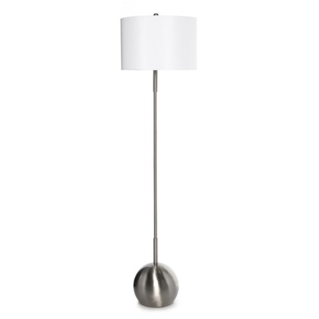 Trident Metal Floor Lamp on Round Base - 60”