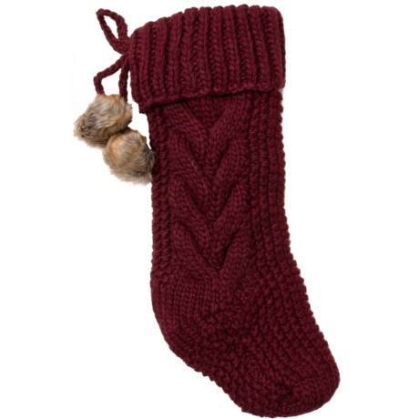 Bella Lux Duffy Knit Stocking - 22”