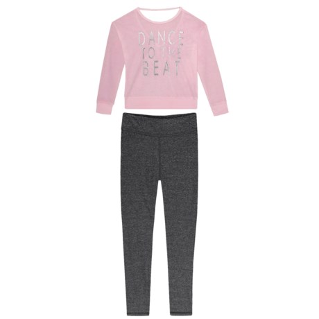 90 Degree by Reflex Terry Knit Shirt and Leggings Set - Long Sleeve (For Big Girls)