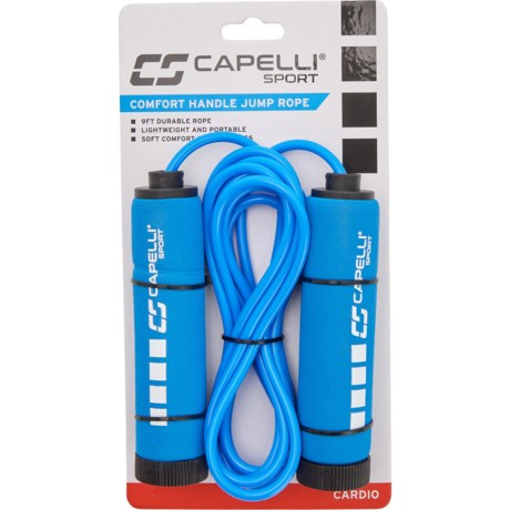 Capelli Sport Comfort Handle Jump Rope - 9’, Blue
