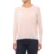 Minnie Rose Pink Diamond Raglan Hi-Lo Cashmere Sweater (For Women)