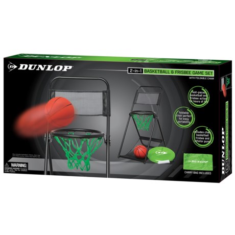 Dunlop 2-in-1 Basketball & Frisbee® Game Set with Folding Chair