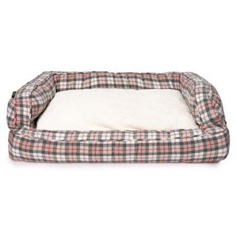 DNU Telluride Sullivan Plaid Bolster Dog Bed - 29x43”