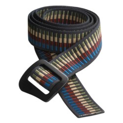 Bison Designs 30mm Web Belt with Millennium Buckle (For Men and Women)