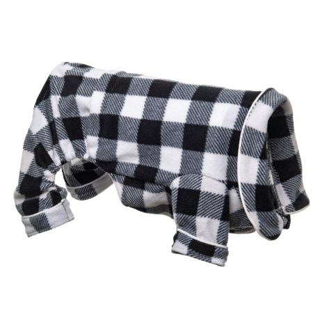 Humane Society Black Buffalo Plaid Dog Pajamas - Extra Large
