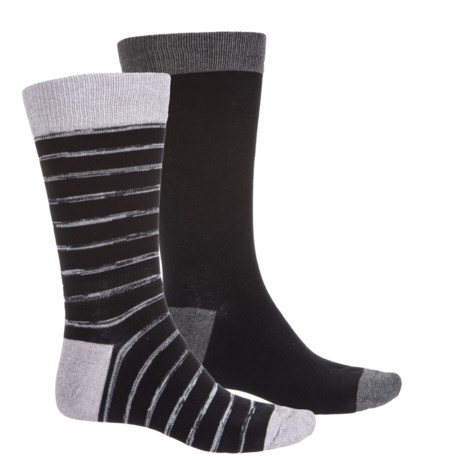 Frye Random Knit Stripe Socks - 2-Pack, Crew (For Men)