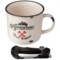 Samsonico Mug with Carabiner Multi Tool and Compass Gift Set - 2-Piece