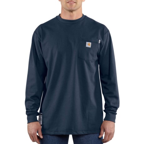 Carhartt Flame-Resistant Force® Cotton T-Shirt - Long Sleeve, Factory 2nds (For Big and Tall Men)