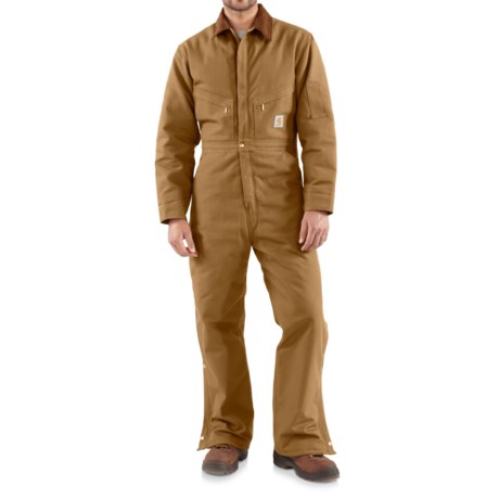 Carhartt X01 Quilt-Lined Duck Coveralls - Insulated (For Men)