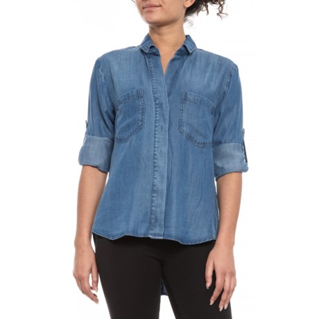 Cloth & Stone Well-Worn Split-Back Button-Down Shirt - Long Sleeve (For Women)