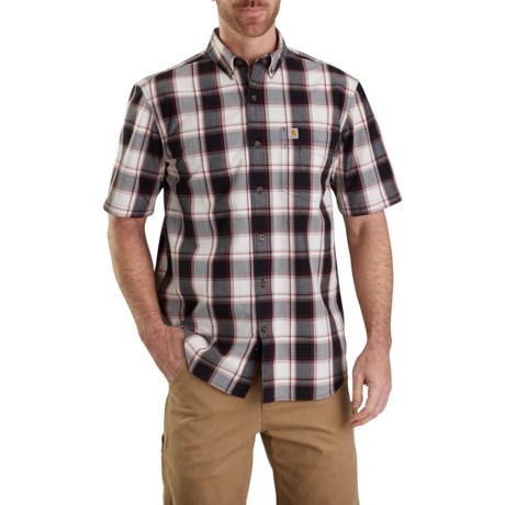 Carhartt Essential Plaid Shirt - Short Sleeve (For Men)