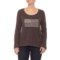 dylan Vintage Charcoal Indie Spirit Shirt - Long Sleeve (For Women)