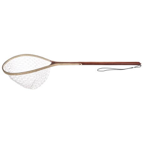 Wetfly Rubber Net with Wooden Handle - Large