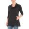 Neon Buddha Black Charlton Tunic Shirt - 3/4 Sleeve (For Women)