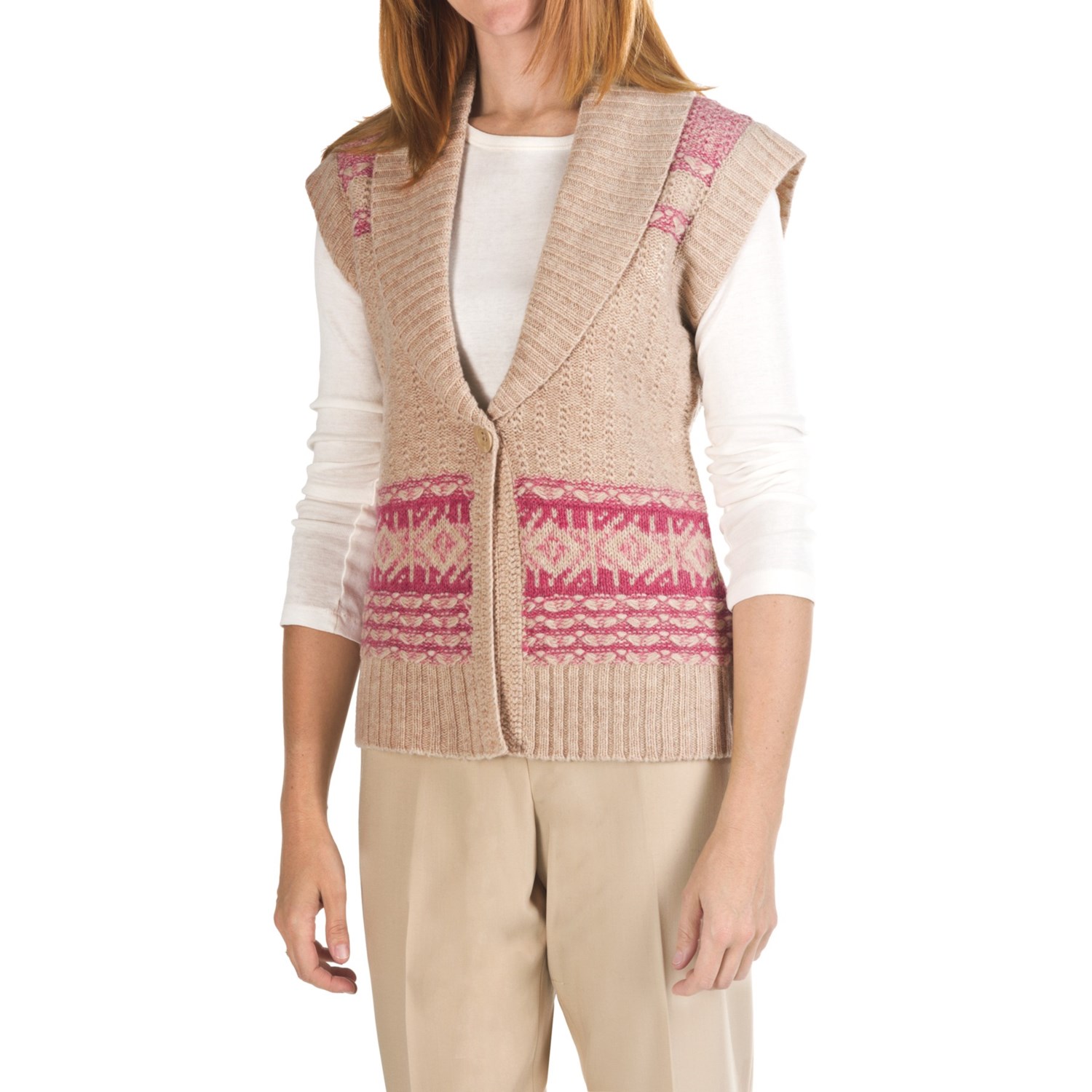 Pendleton Fair Isle Lambswool Cardigan Sweater (For Women) 5221X - Save 84%