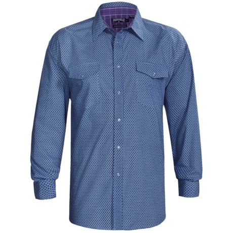 Panhandle Slim Western Shirt - Peached Poplin, Long Sleeve (For Men)
