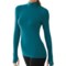 SmartWool NTS Asymmetrical Base Layer Mock Top - Merino Wool, Lightweight, Long Sleeve (For Women)