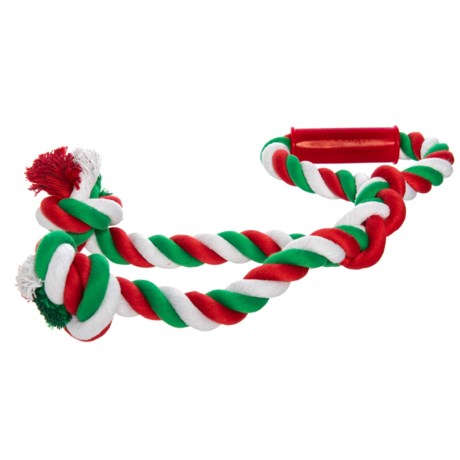 ELITE PET Holiday Giant Rope Puller Dog Toy