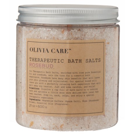Olivia Care Rosebud Therapeutic Bath Salts - 21 oz.